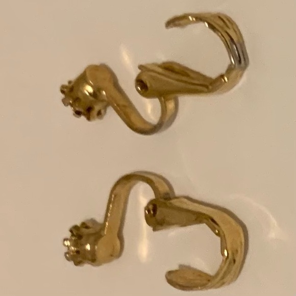 VINTAGE Topaz Color Stones
Clip On Gold Tone Earrings Jewelry Beautiful Clip On - Picture 10 of 16